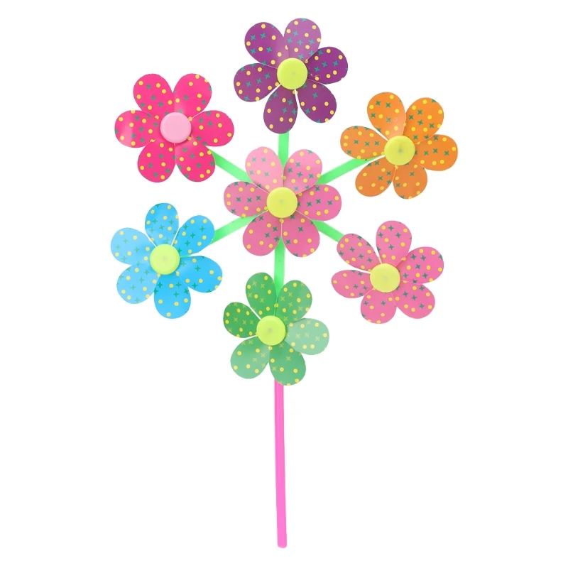 Ветряная мельница с цветочным узором для детей детские игрушки сада и двора