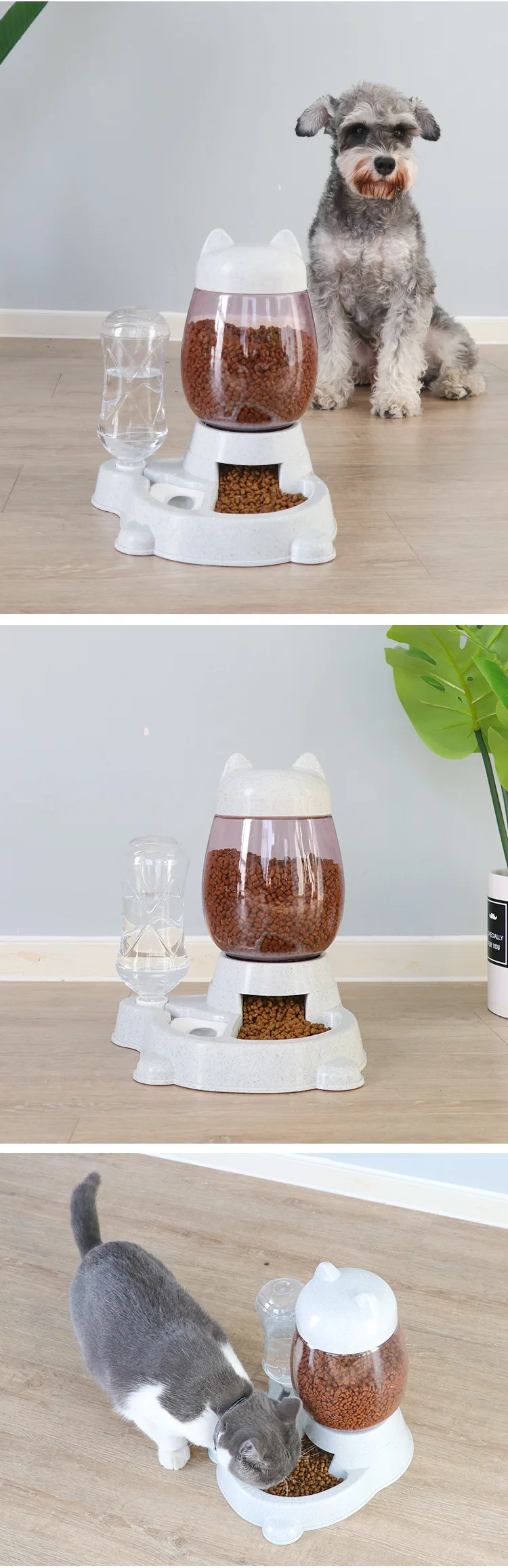 

Cat Feeder Automatic Water Dispenser Cat Bowl Pet Drinking Water Not Wet Mouth Stopping Pet Bowl