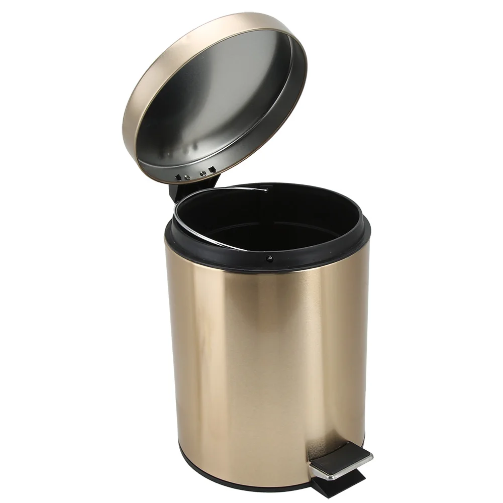 Нержавеющая сталь мусорный бак Pedaled большой Ёмкость офисные Кухня контейнер