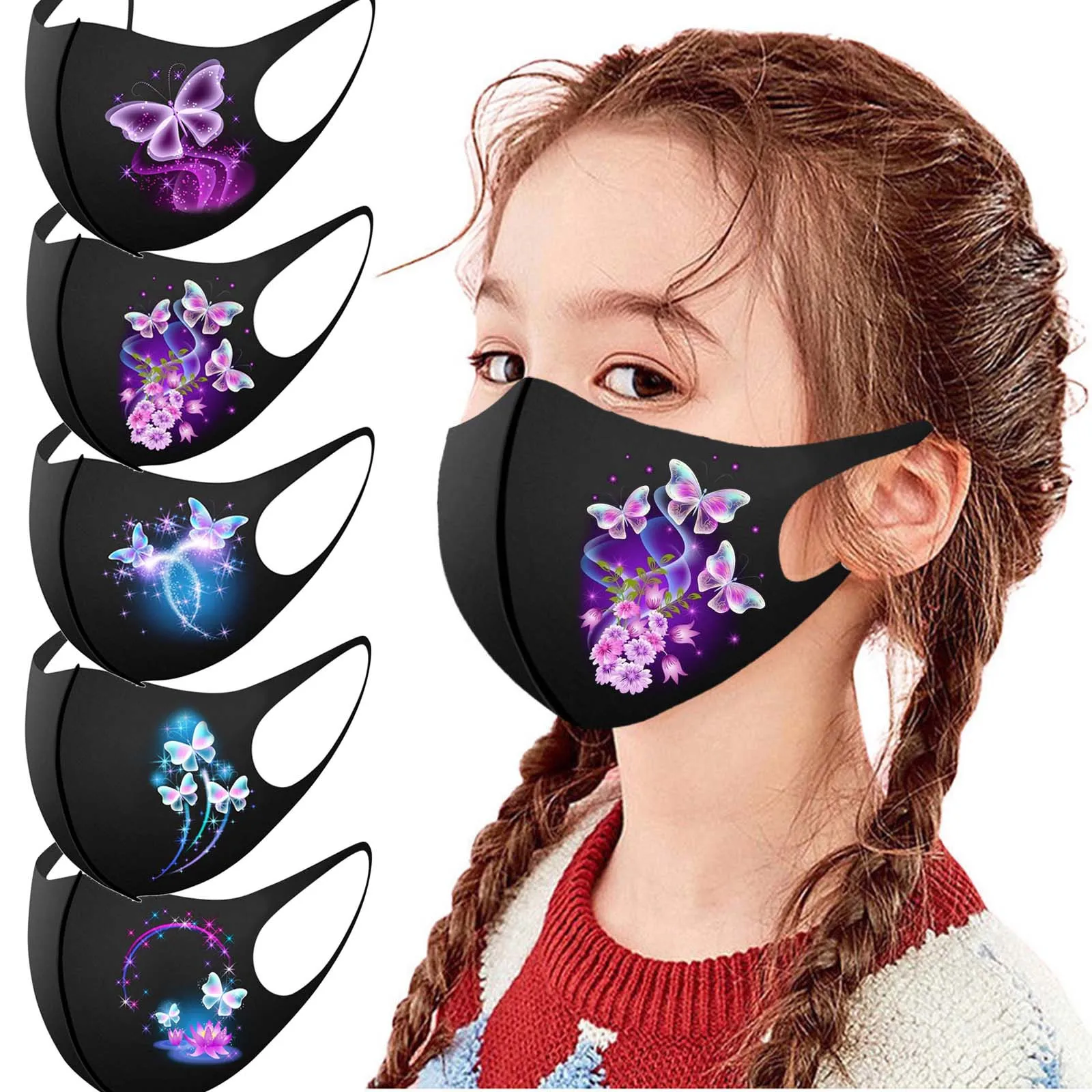 5/25 шт. детская маска для лица в стиле &quotунисекс&quot мальчиков и девочек детские