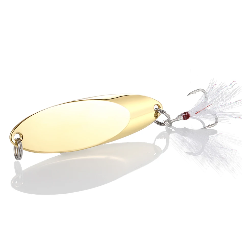

Paillette Artificial Baits Trout Fishing Lure Hard Bait Sequins Spinnerbait Fish Tools 2.5g-42g 1pcs Metal Spinner Spoon Lures