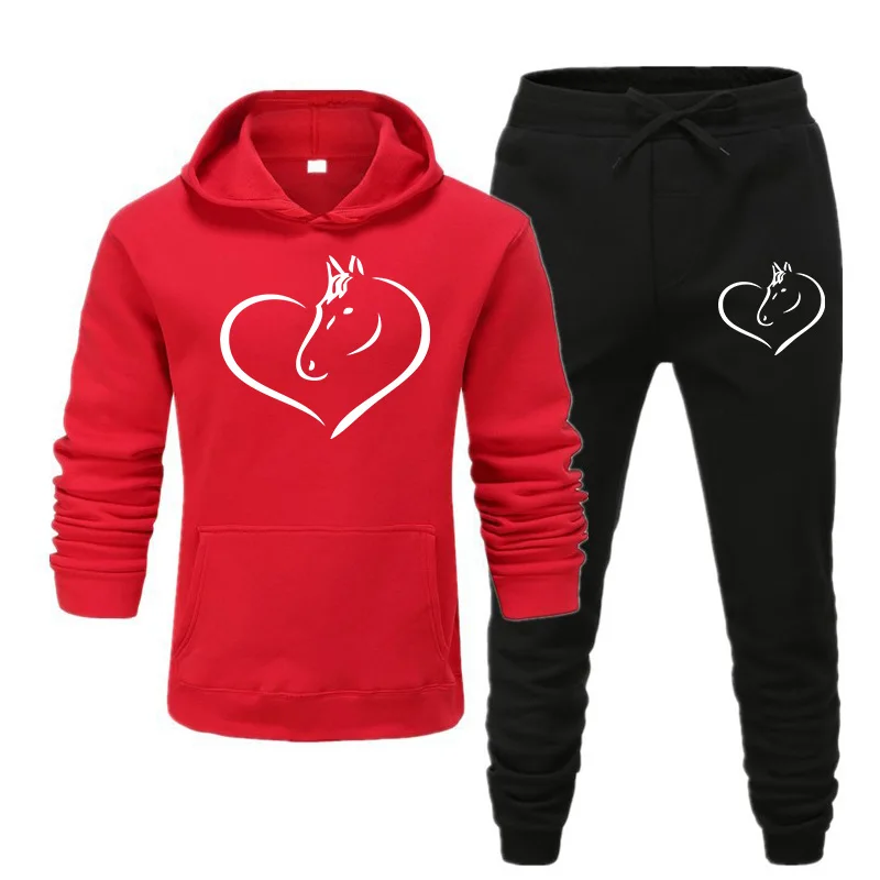 2020 Модный женский спортивный костюм комплект из 2 предметов толстовка брюки