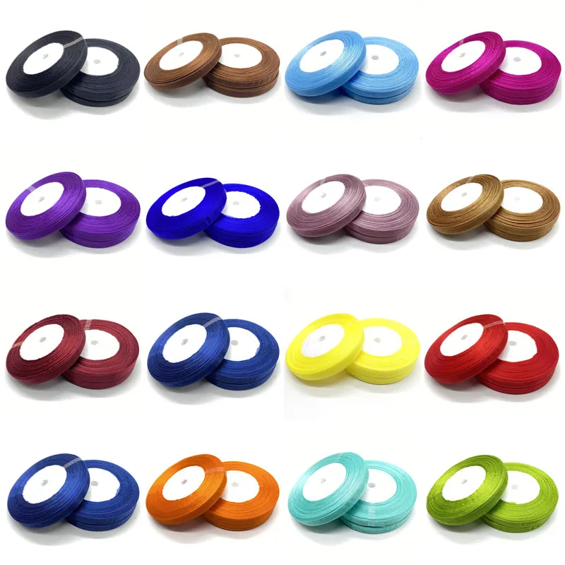 

Лента из органзы, 50 ярдов/рулон, 10 мм, оптовая продажа, украшения для упаковки подарков, рождественские шелковые ленты, кружевная ткань, аксе...