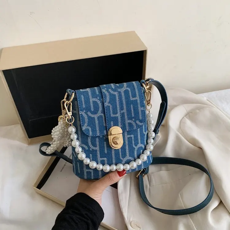 Новинка 2020 роскошная женская сумочка с жемчужной цепочкой дизайнерская