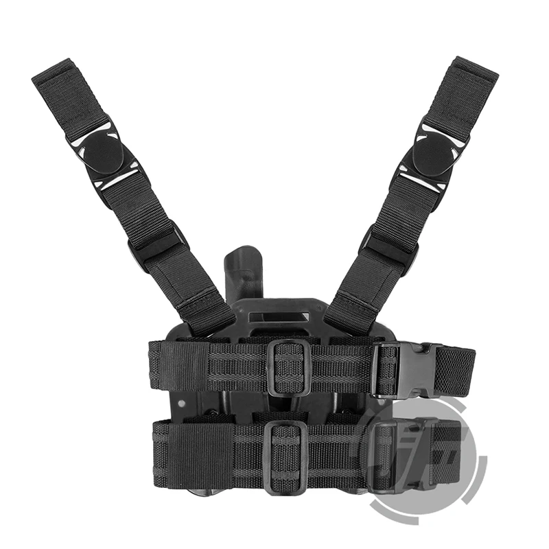 

Tactical Level 2 Serpa Right Hand Drop Leg Thigh Quick Draw Pistol Holster w/Magazine & Flashlight Pouch For Sig Sauer P226 P229