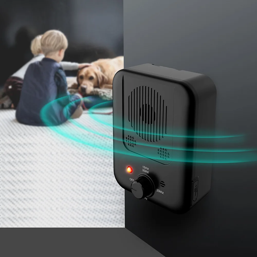 

Ultrasonic Anti Barking Control Device Pet Dog Stop Bark Repeller Silencer Tools Mini Bark Control Device USB Rechargeable
