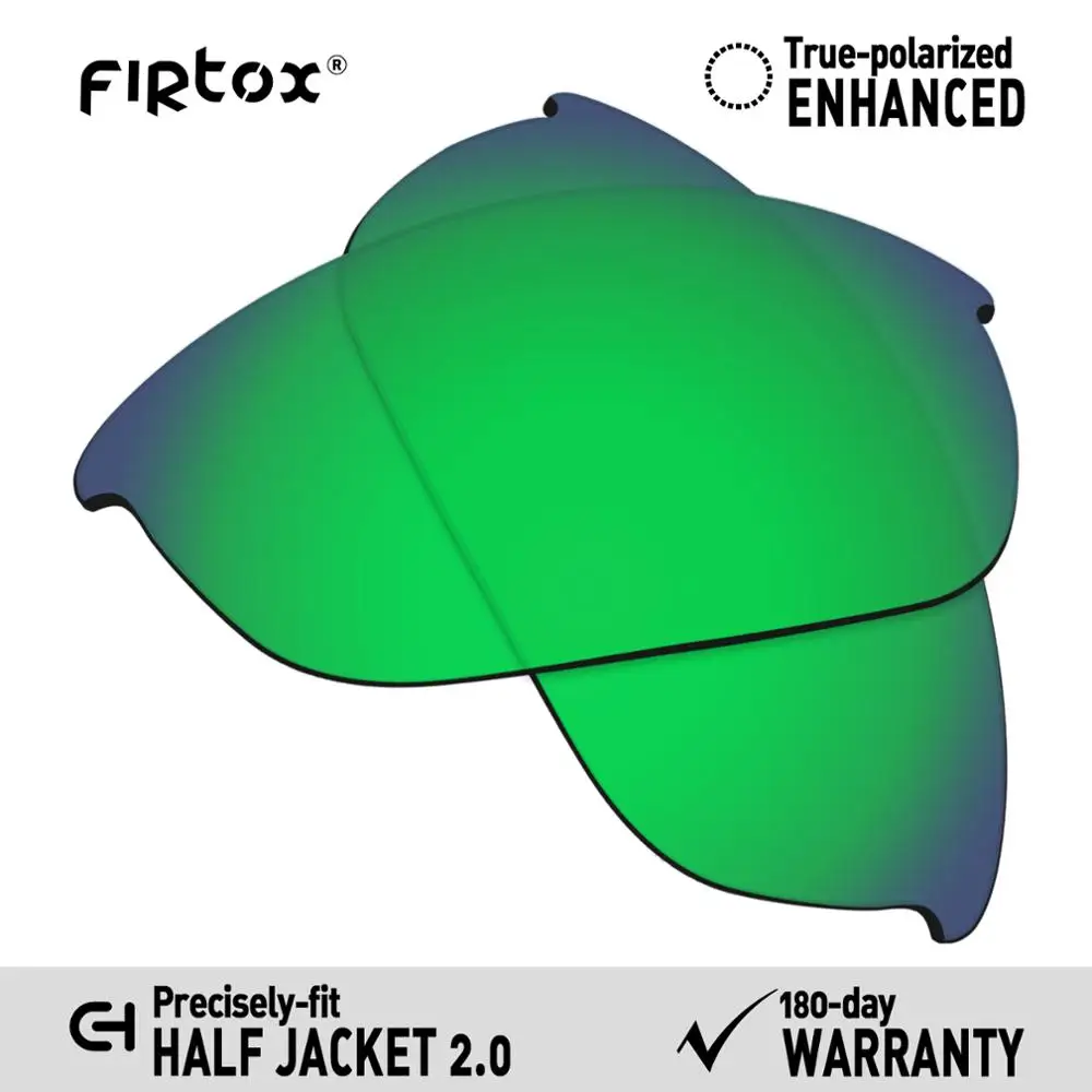 Green-Polarized Firtox настоящие поляризованные Сменные рассеиватели UV400 для солнцезащитных очков-половина Куртки Окли 2,0 OO9144(Только Совместимые линзы)-несколько - Цвет линз: Green-Polarized