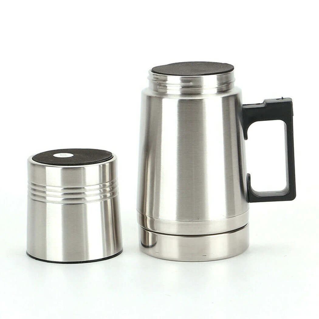 

12V Car Thermal Heating Mug 193x85x65mm Travel Heat Insulation Mug With Plastic Handle Outdoor Travel Camping Hiking Accessories