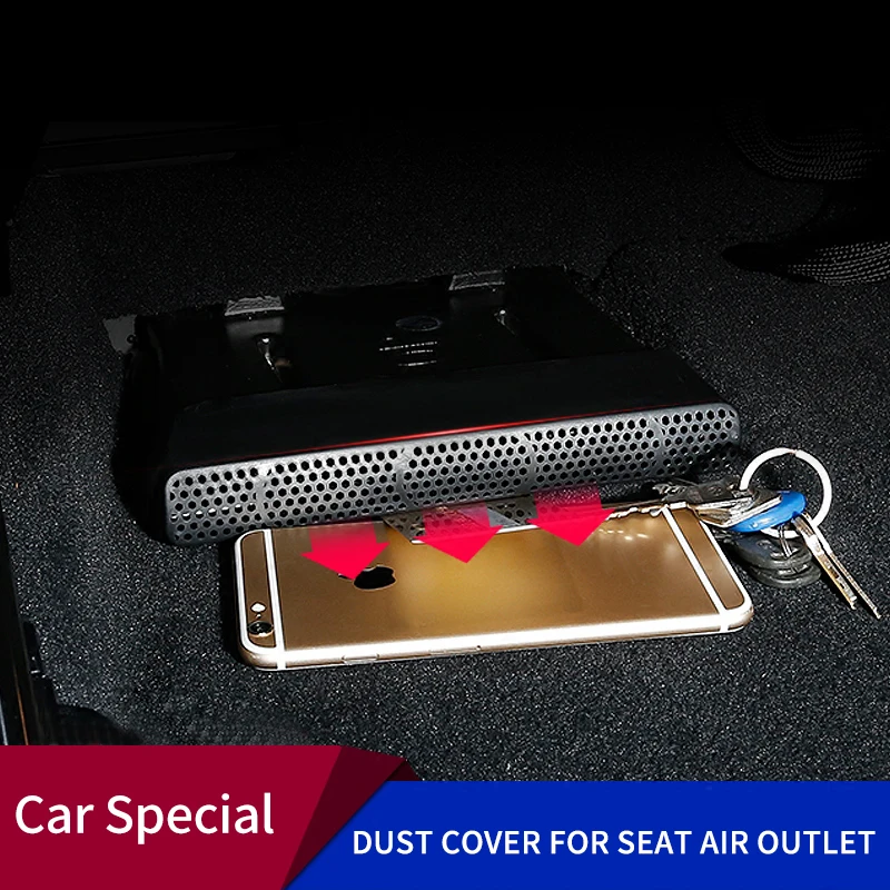 

2pcs Car Under Seat Air Outlet Cover Shell Anti Dust for Mercedes Benz C E Class GLC GLA 2018-2021 Anti Blocking Car Accessories