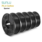 Углеродное волокно SUNLU, 5 рулоновнабор, 1,75 мм, для 3D-принтера