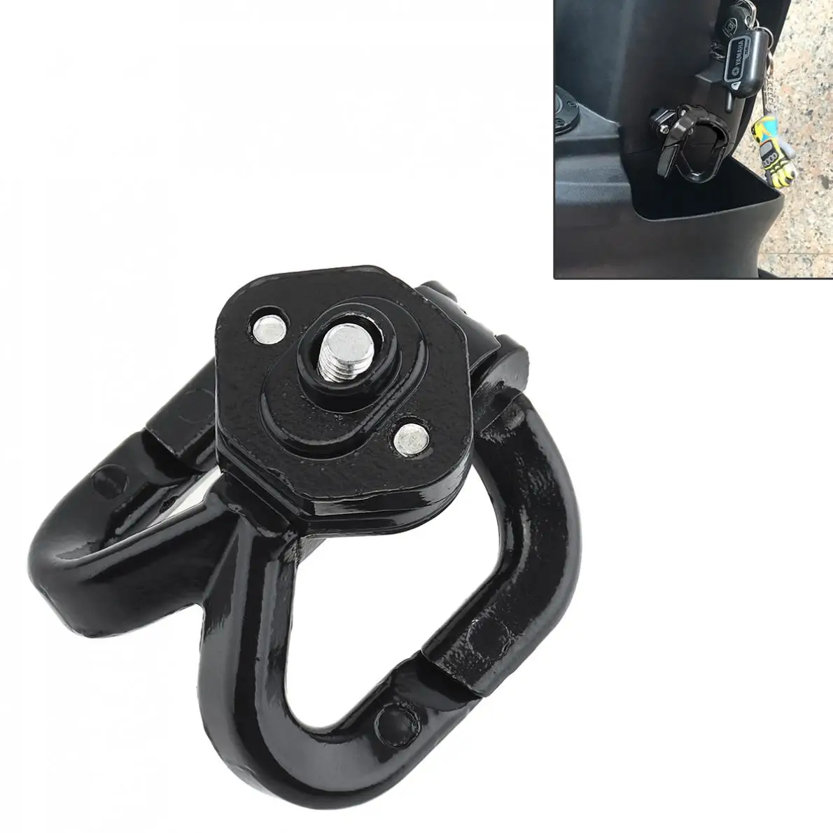 

Black Aluminum Alloy Motorcycle Front Hook for Electric Vehicles / Scooters