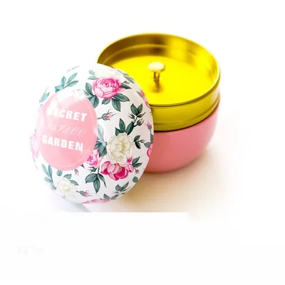 Pink Memory Небольшой свежий дом сад круглый цветок чай коробка конфет кофе Монета коробка для хранения печенья жестяная коробка праздничные вечерние принадлежности - Цвет: Pink Memory