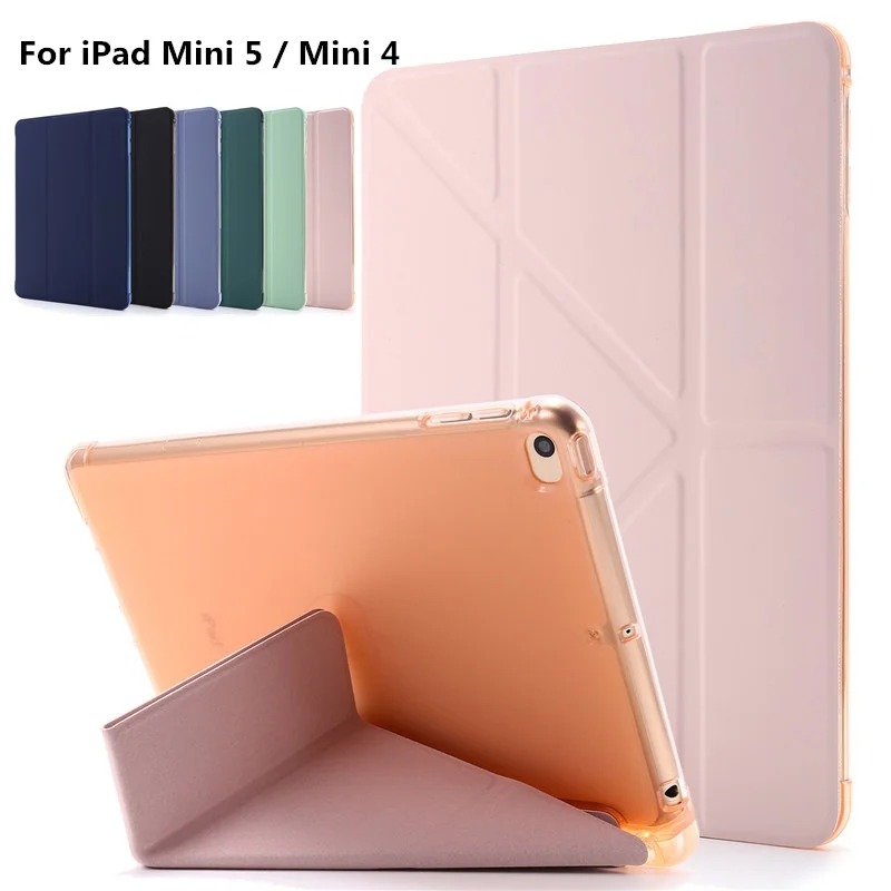 

Легкий умный чехол с держателем для карандашей для iPad Mini 4, ударопрочный чехол с откидной подставкой для iPad 2019 Mini 5 A2133 A2124, пенал