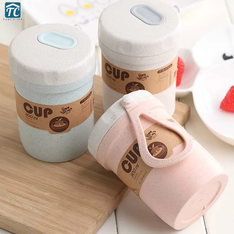 Пшеничная соломенная коробка для супа Ланч-бокс чашка завтрака каша портативная