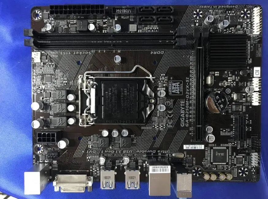 Gigabyte GA-B250M-D2VX SI B250 рабочего Материнская плата для intel DDR4 LGA 1151 32 Гб USB3. 0 SATA3.0 б/у B250M-D2VX SI ПК