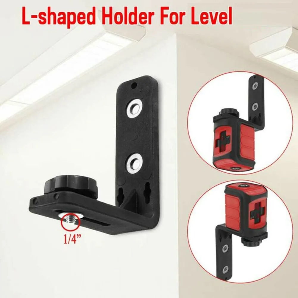 

Magnetic Tripod Level Adapter 1/4" Universal L-Bracket 5/8" For Laser Level 360 Rotate Iron Magnet Adsorption Stand Laser Level