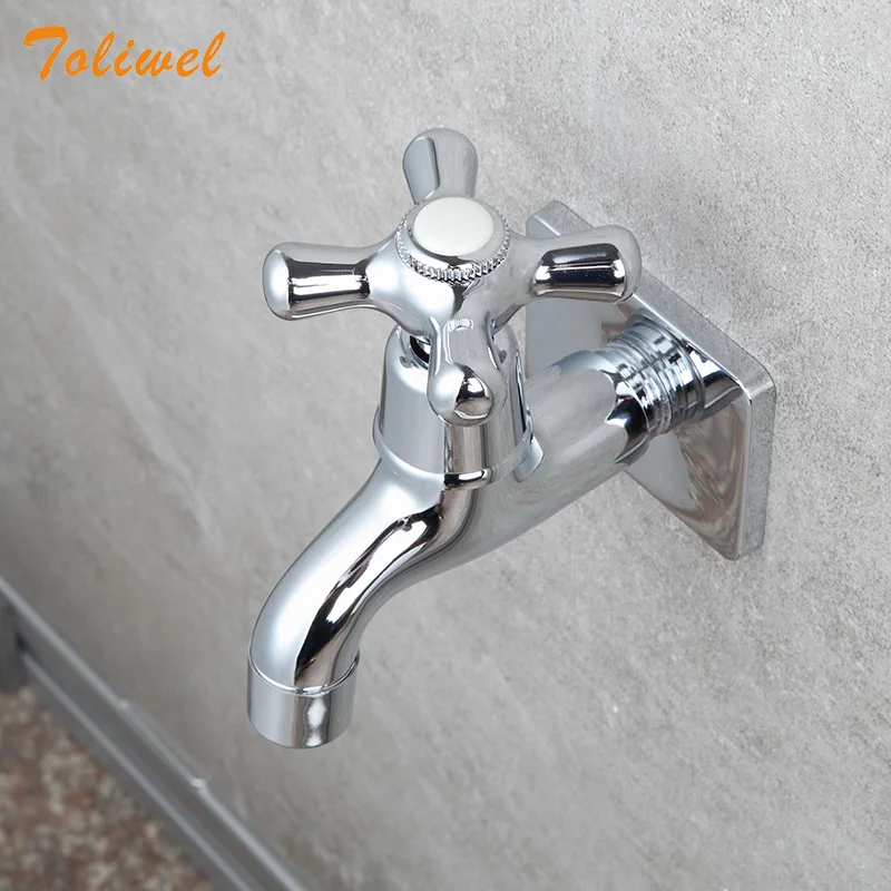 Economic Bathroom Cold Water Tap Laundry Wetroom Kitchen Wall Mounted Brass Sink Faucet Outdoor faucet Bibcocks WF0028E | Обустройство