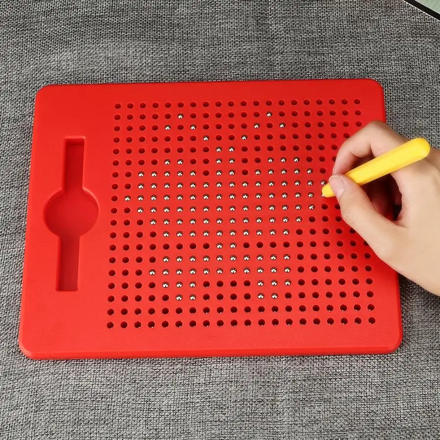 21.5x17.5cm Magnetic Ball Sketch Pad Tablet Drawing Pen Board with Stylus Kids Portable Montessori Toy | Игрушки и хобби