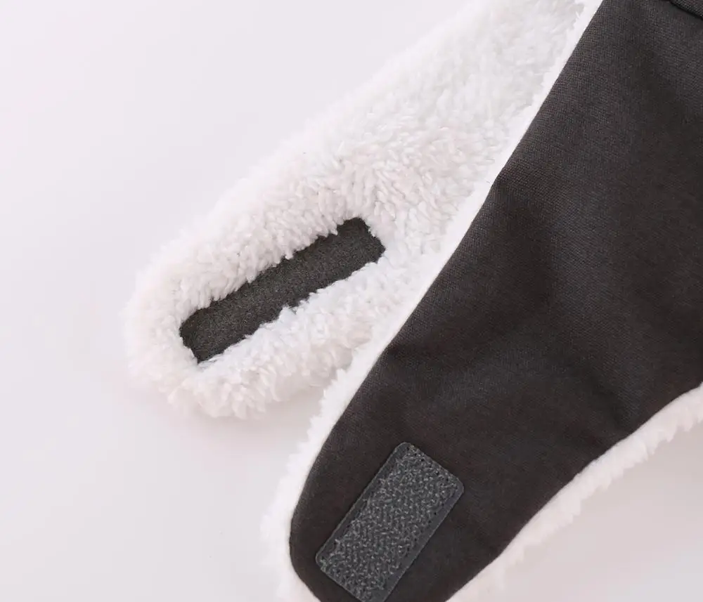 Модная зимняя шапка ушанка для мальчиков теплая вязаная с подкладкой из