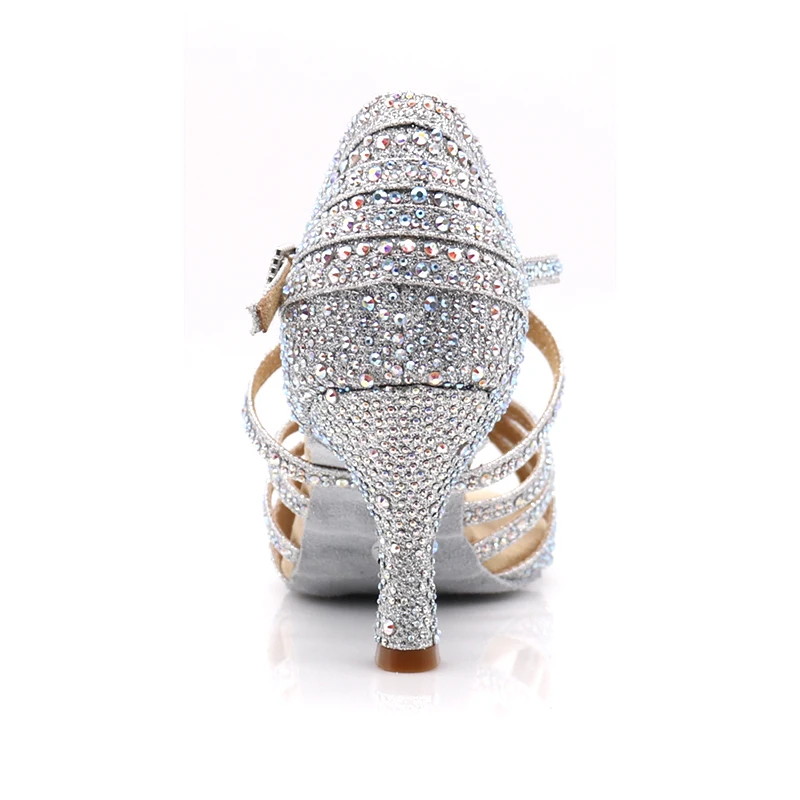 Samisoler Brown 2019 New Latin Dance Shoes ballroom dance shoes ballroom latin dance shoes Rhinestone Ballroom Shoes latin shoes
