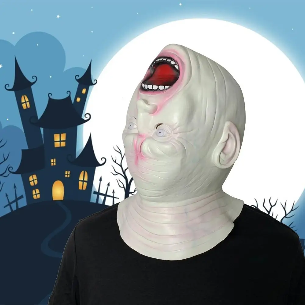 Halloween Mask Ghost Festival Horror Scary Cosplay Bar Performance Night Show Theme Party | Дом и сад