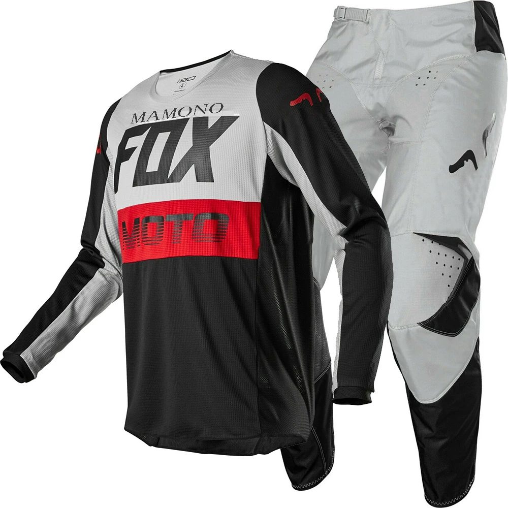 Новинка, MAMONO FOX MX 180 Kila, серые трикотажные штаны для взрослых, набор для мотокросса, гоночного снаряжения, комбинированный квадроцикл, Байк, внедорожник
