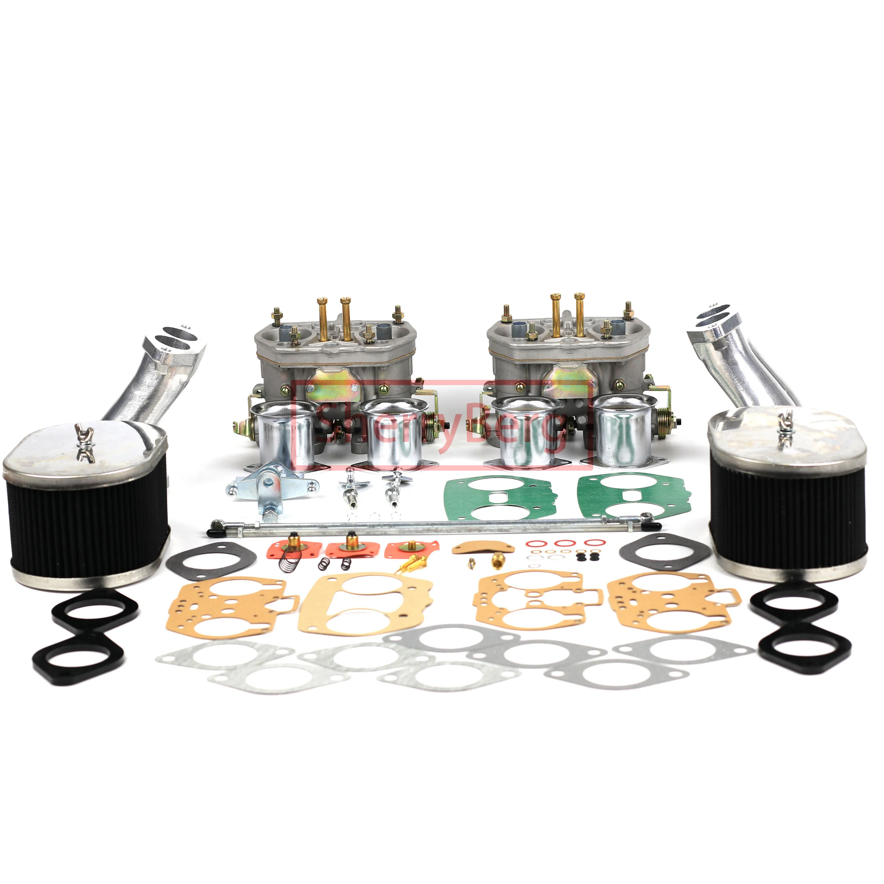 

SherryBerg Carburetor Conversion Kit Weber 48mm twin 48IDF Carb Kit for VW Beetle Porsche T1 Air Cooled Up to 1800 Type 1 Tall