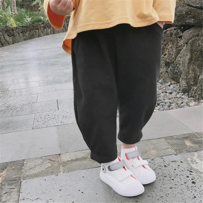 Штаны для девочек свободные повседневные штаны новая детская одежда на осень 2019