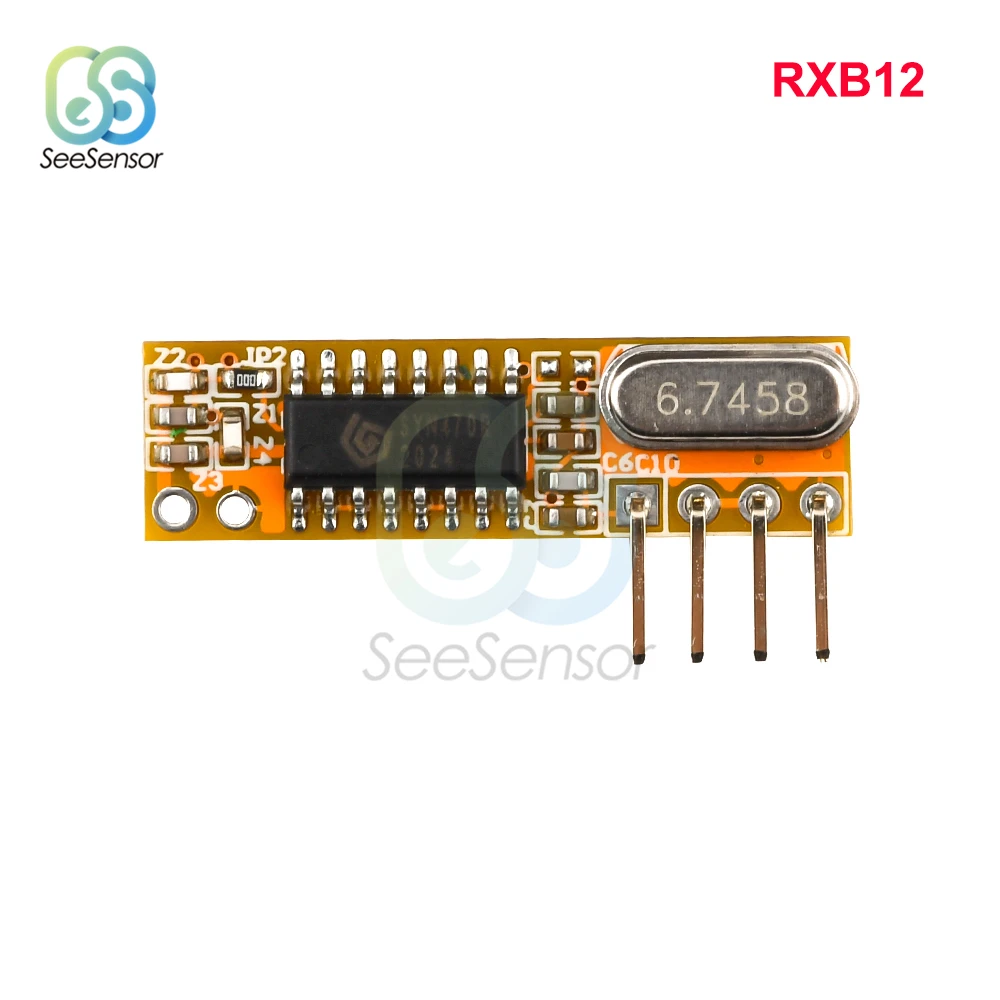 

RXB6 RXB8 RXB12 RXB14 RXC6 433 МГц Супергетеродинный модуль РЧ-приемника для Arduino комплект «сделай сам» беспроводной пульт дистанционного управления