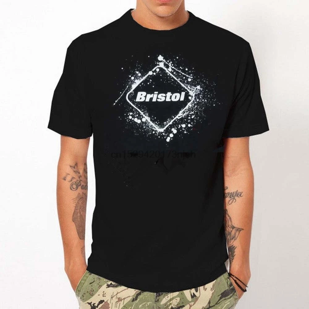 

Fashion Bristol Emblem Graphic T Shirt Black Classic Tee