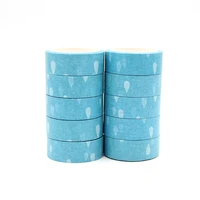 new 10pcslot 15mm x 5m blue water drops rain decorative paper washi tape diy scrapbooking masking tapes school office supply