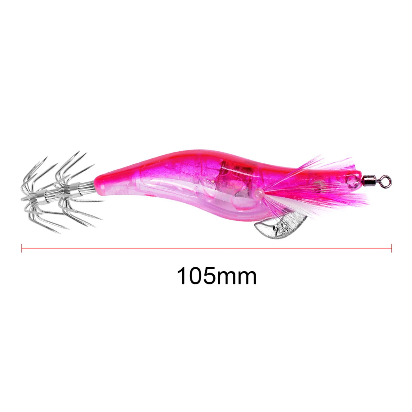 Светодиодсветодиодный приманка для рыбалки с креветками 1 шт. светящийся джиг