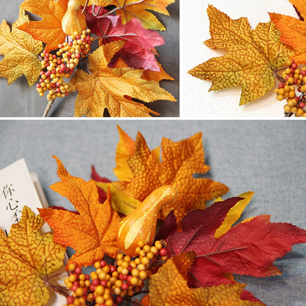 Моделирование кленовый лист ткани ветви осенний цвет черенки аксессуары для