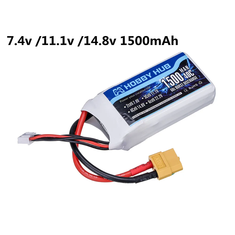 

7.4v 11.1V 14.8v 1500mAh 3s Lipo battery for RC Car Airplane Quadcopter spare parts 2s lipo battery 11.1v battery 1pcs
