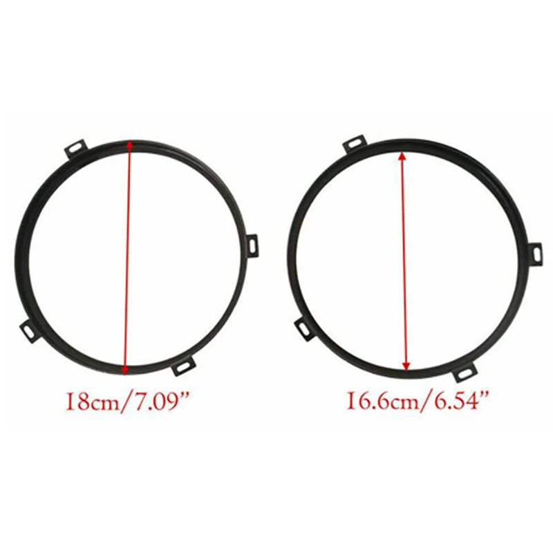 

Car Front Mounting Headlights Brackets Round Ring with Headlight Retaining Ring for Jeep Wrangler JK 2007-2016