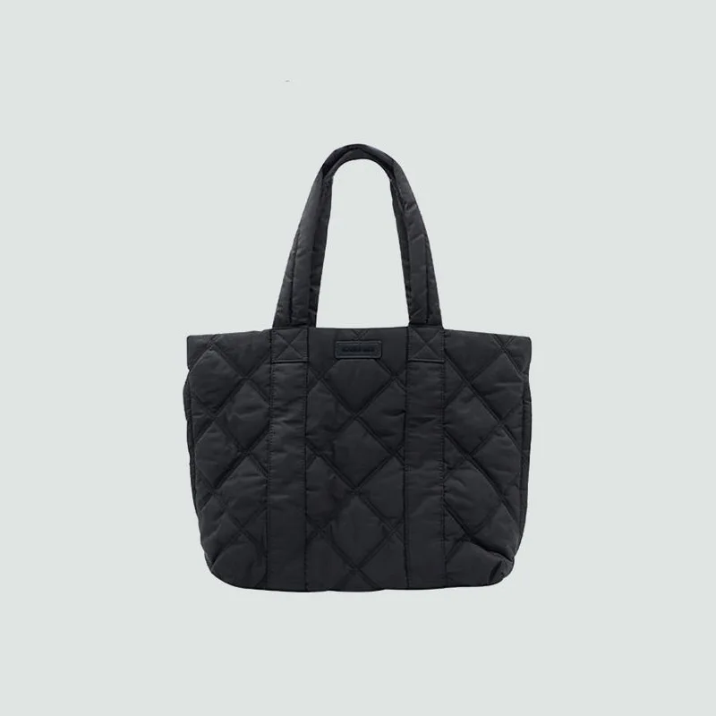 

2021 Women's Bag Large Capacity Down Tote Bag Women Luxury Handbag 2021 New Autumn and Winter Commuter Shoulder Handbag Hundred