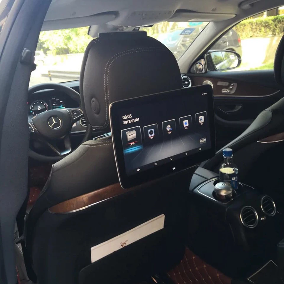Автомобильный DVD плеер Android подголовник ТВ монитор для Mercedes W205 C класс с кодом 866