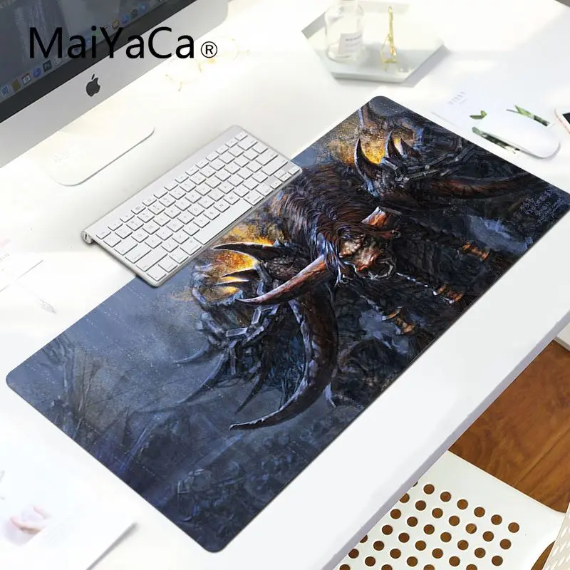 LockEdge 30x80cm MaiYaCa Новое поступление World of Warcraft, игра, прочный резиновый коврик для мыши, большой коврик для мыши, компьютерный коврик для мыши - Цвет: LockEdge 30x80cm