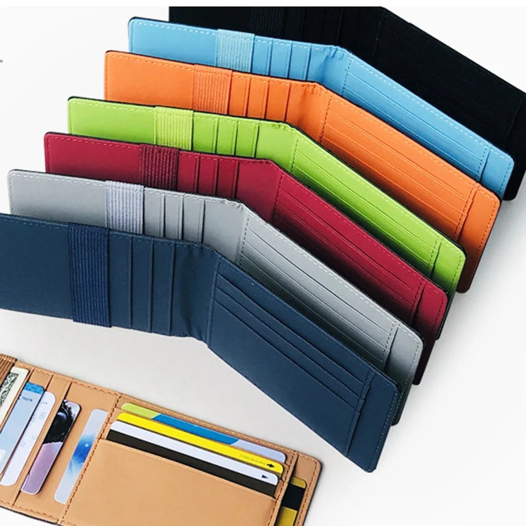 Aelicy Leather Mini Men Women Card Holder Cute Credit ID Holders Zipper Wallet Case Change Coin Purses | Багаж и сумки