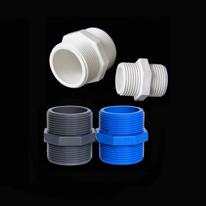 Штуцера поливинилхлоридной трубы шестигранный ниппель 1/2 &quot 3/4&quot 1 1/4&quot 2&quot MalexMale