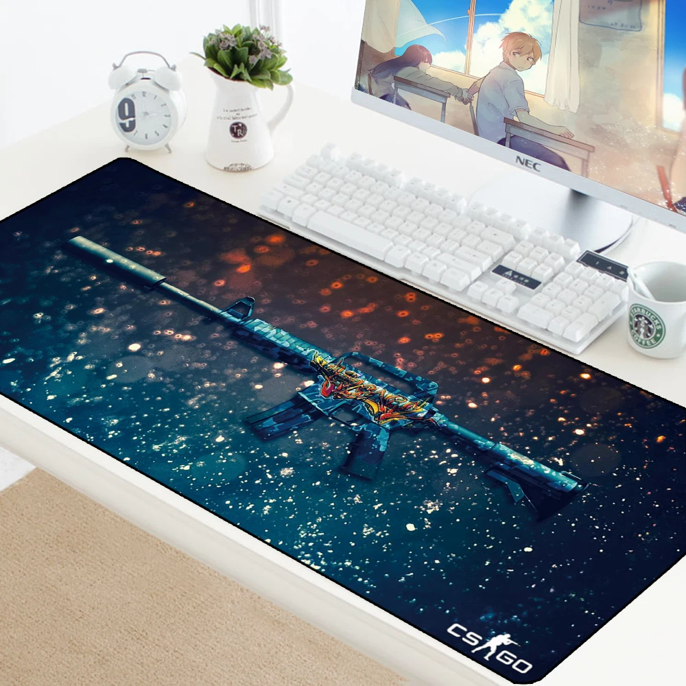 Игровой коврик для мыши CSGO с запирающимся краем, геймер XL, большой игровой резиновый коврик для мыши CS GO, коврик для клавиатуры CSGO, компьютерный коврик для ouija board