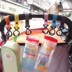 1 шт. пластиковый случайного цвета Детская коляска Коляска Вешалка Висячие сумки