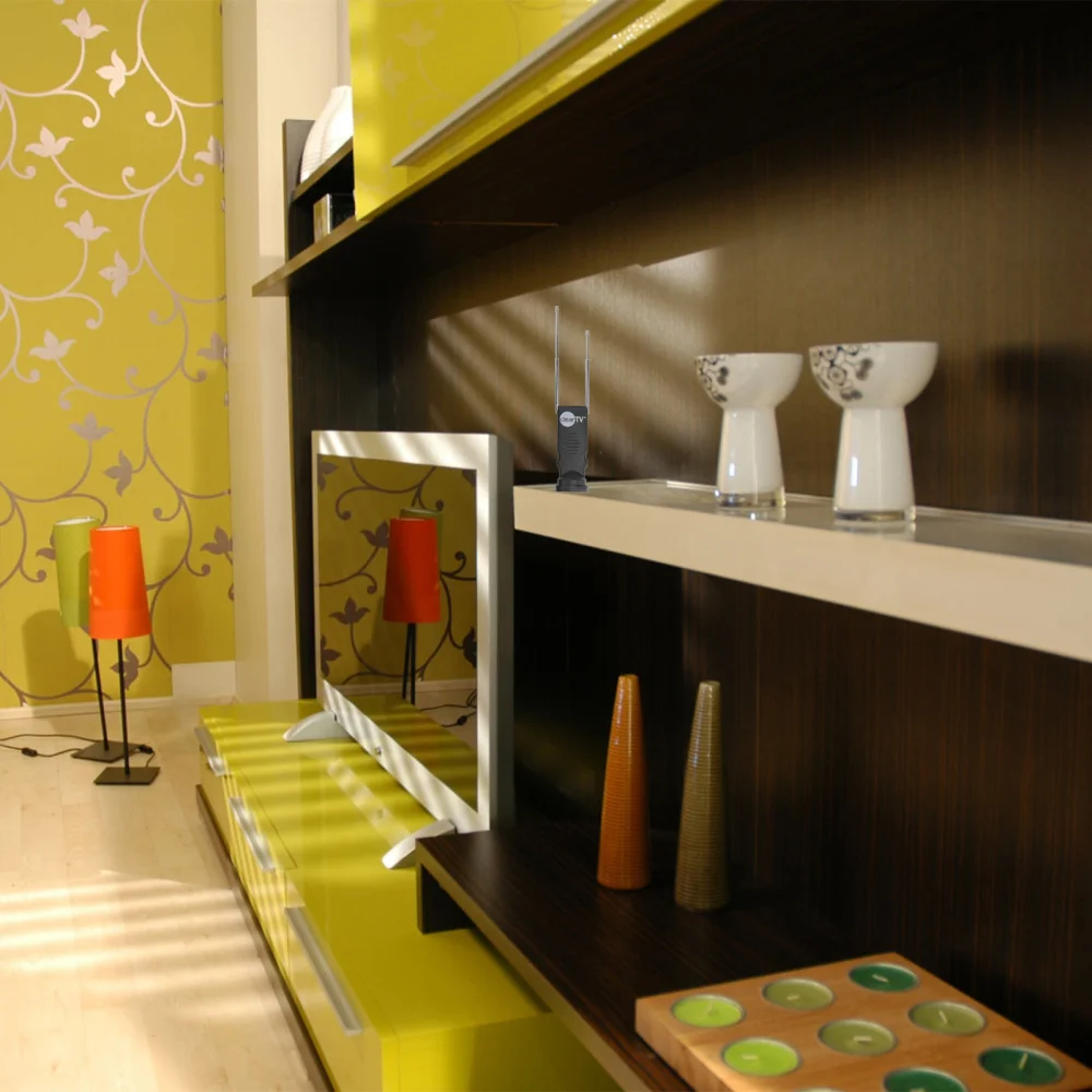 1 Set High Definition Digital TV Antenna 4K Receiver Rod Telescopic Antenna