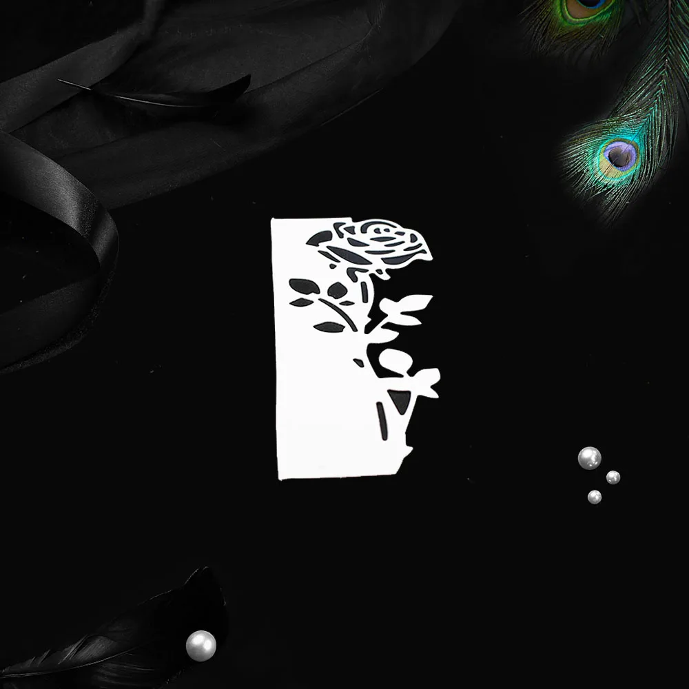 Розовые металлические Вырубные штампы для скрапбукинга бумажные крафтовые