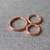 10 pcs 15mm 20mm 25mm metal spring gate o ring openable keychain leather bag belt strap buckle snap clasp clip trigger accessory