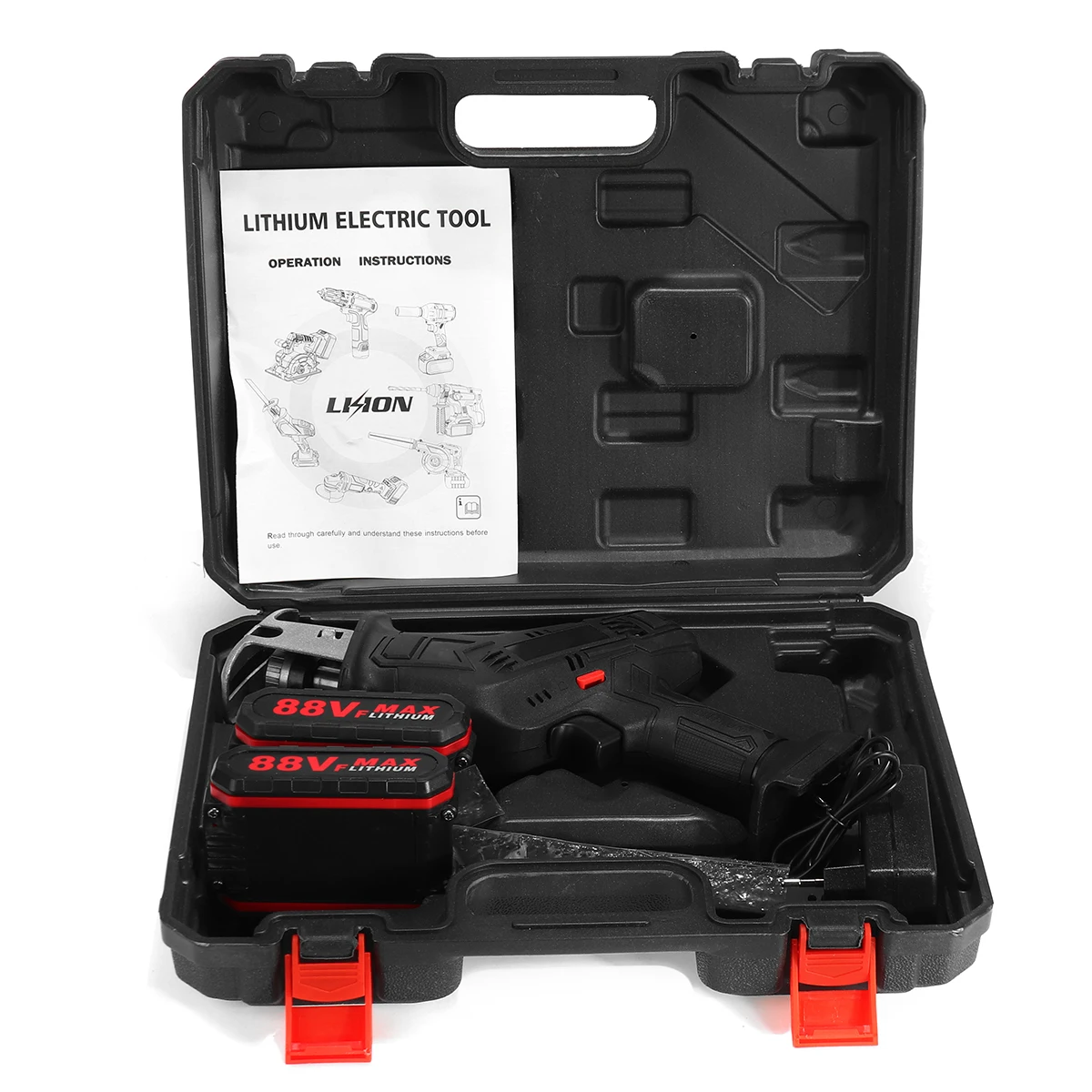 Беспроводная сабельная пила Wolike 88 в + 4 лезвия пилы инструмент для резки металла и