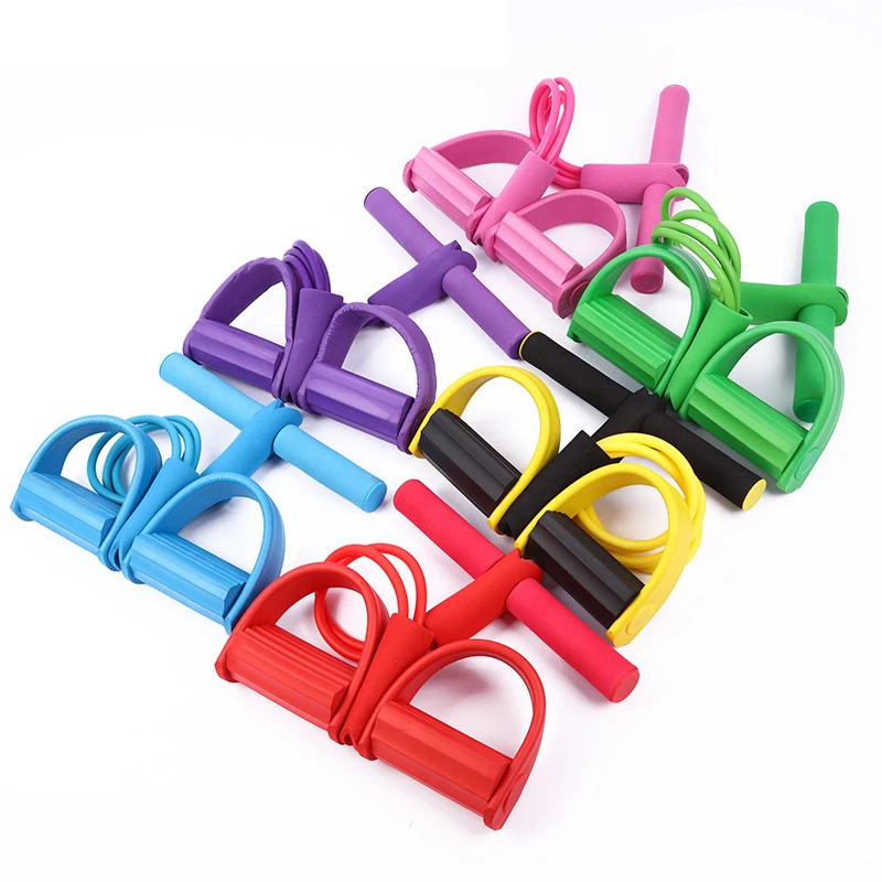 

4 Resistance Bands Pull Ropes Exercise Equipment Elastic Exerciser Rower Belly Home Gym Sport Training Fitness Equipment