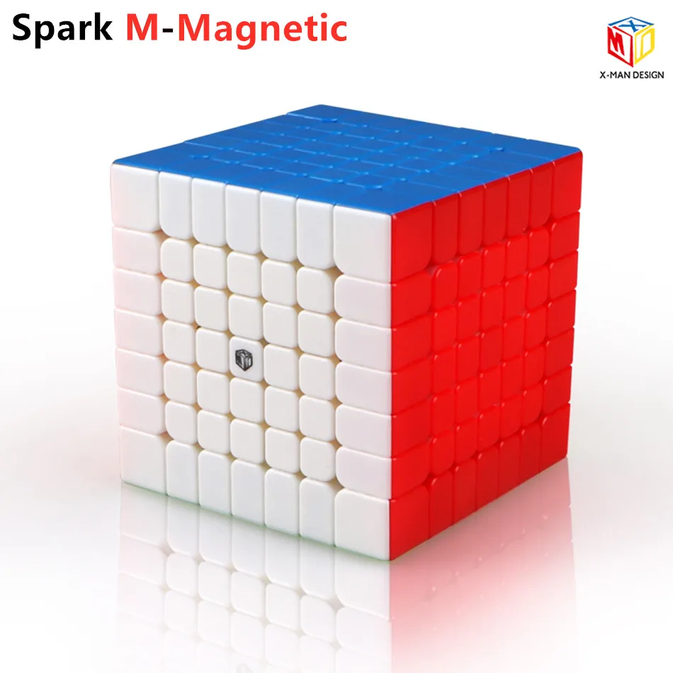 QiYi X Man Spark M 7x7x7 Магнитный магический скоростной куб профессиональные магниты