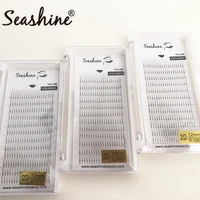 seashine 100 factory hand made individual lashes classsic lashes eyelashes extension premade fans long stem volume lashes oem