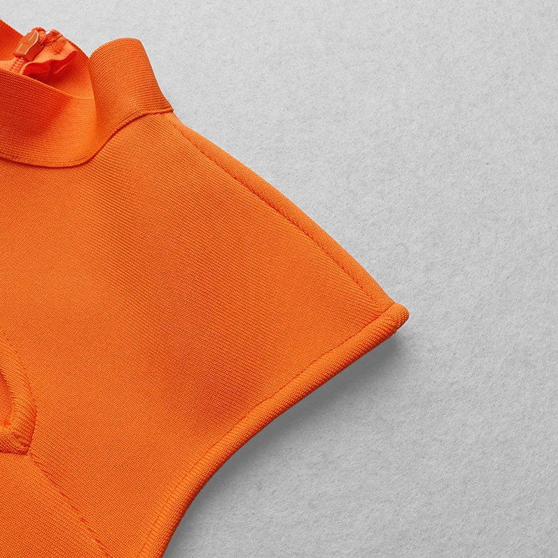 Vestidos женское сексуальное дизайнерское белое оранжевое Бандажное платье знаменитость вечерние платья для ночного клуба